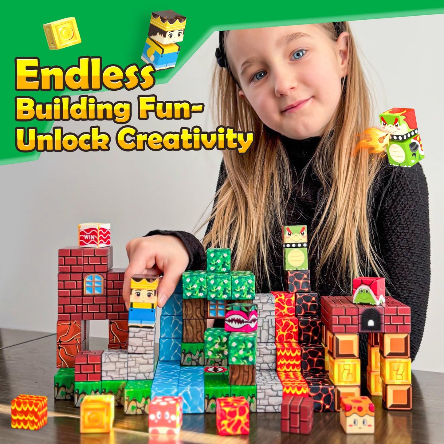 Soyee 100pcs Magnetic Blocks | STEM Building Toy for Kids 3+