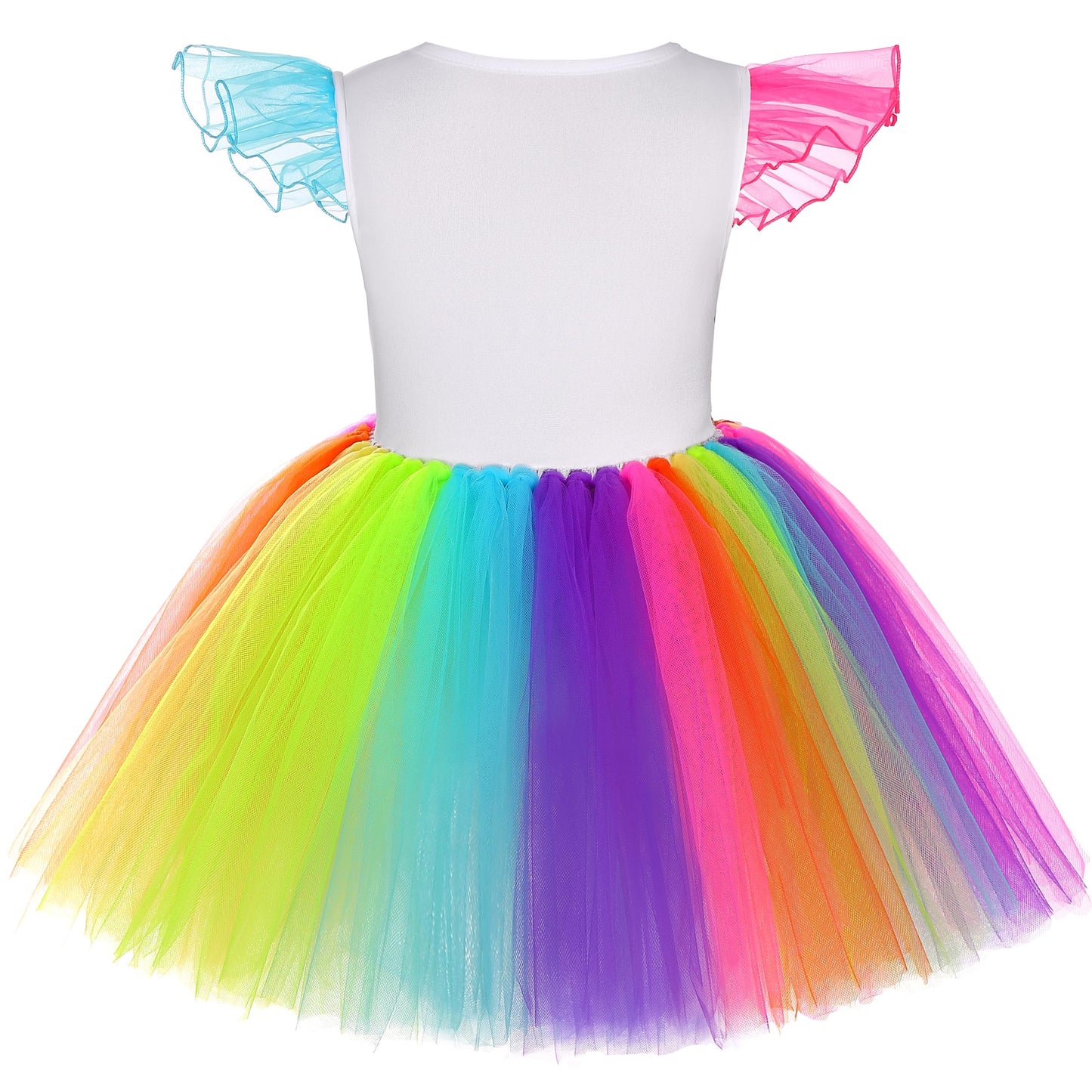 Soyoekbt Girls Unicorn Costume with LED Lights – Dress & Headband Set for 3-8 Years