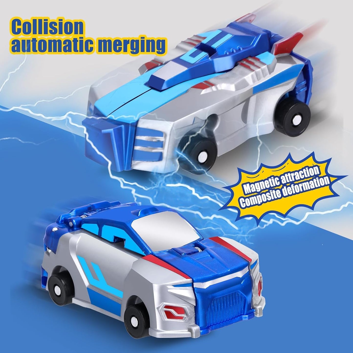 SOYUOI Unicorn Collision Toy – Magnetic Transformation Cars for Kids
