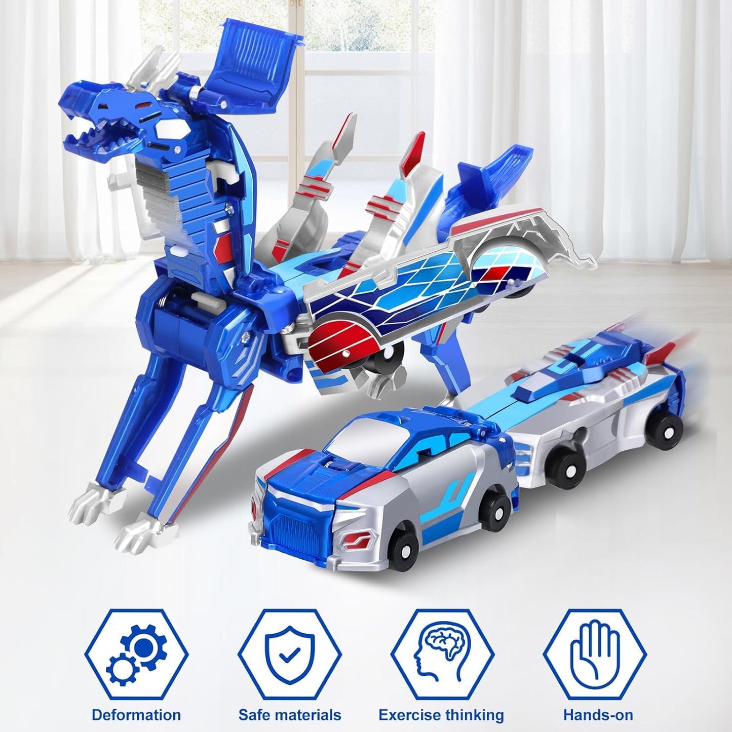 SOYUOI Unicorn Collision Toy – Magnetic Transformation Cars for Kids
