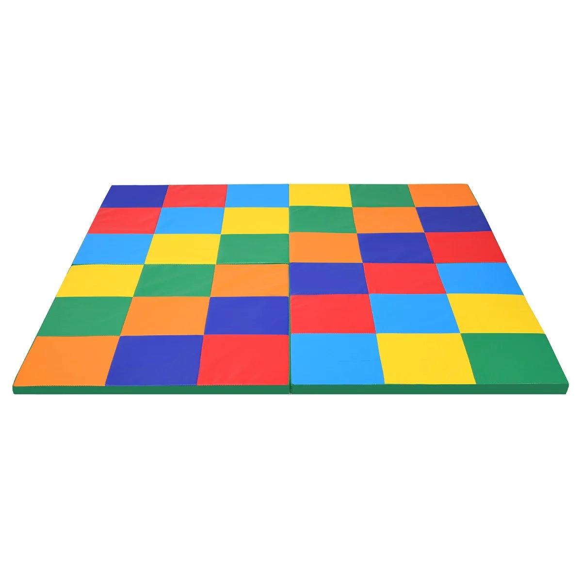 4-Section Folding Toddler Play Mat for Home and School Kindergarten-Colorful