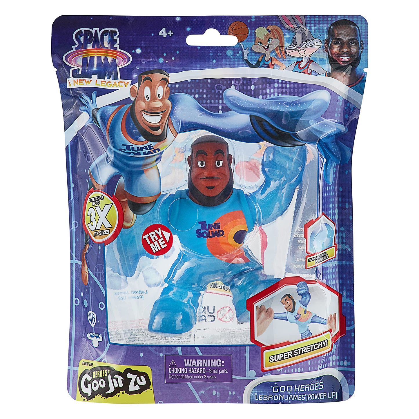 Space Jam: Heroes of Goo JIT Zu – LeBron James Power Up | 5-Inch Goo-Filled Action Figure