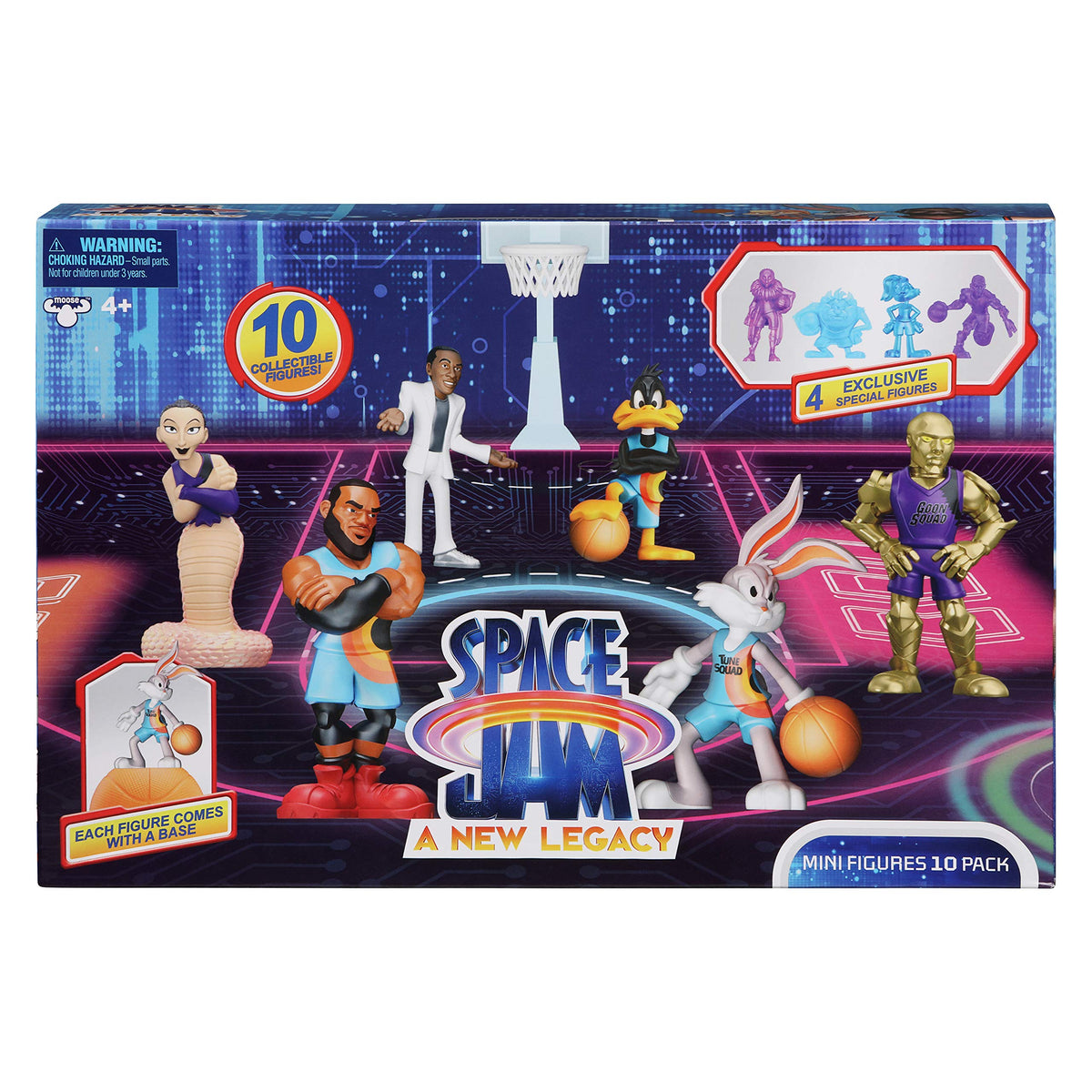 Space Jam Moose Toys 2-Inch Mini Figures 10-Pack with Basketball Bases | Amazon Exclusive