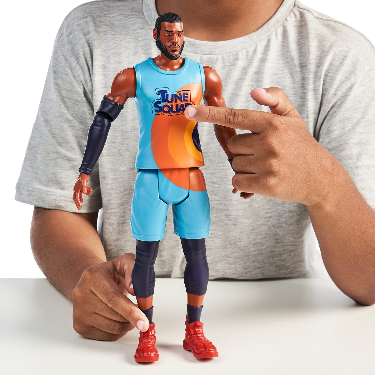 Space Jam: A New Legacy Lebron James Ultimate Tune Squad 12-inch Action Figure | 8 Sounds & 4 Accessories