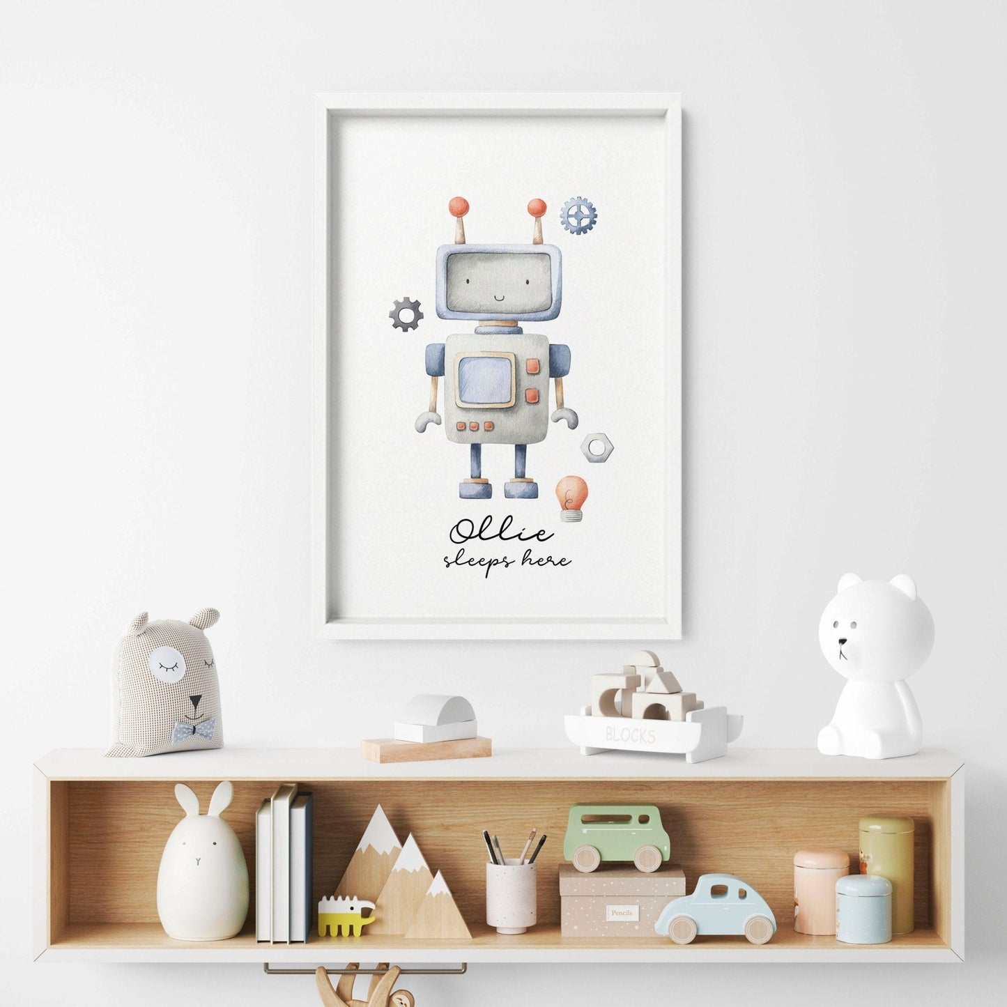 Nursery room decor | Space wall art print