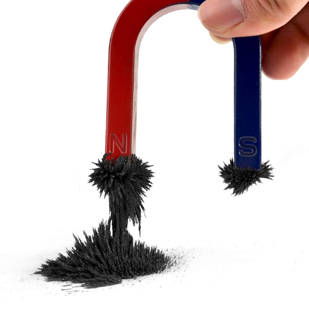 SPACECARE Magnetic Sand Iron Filings for Magnet Education – 12 oz with Shaker Lid