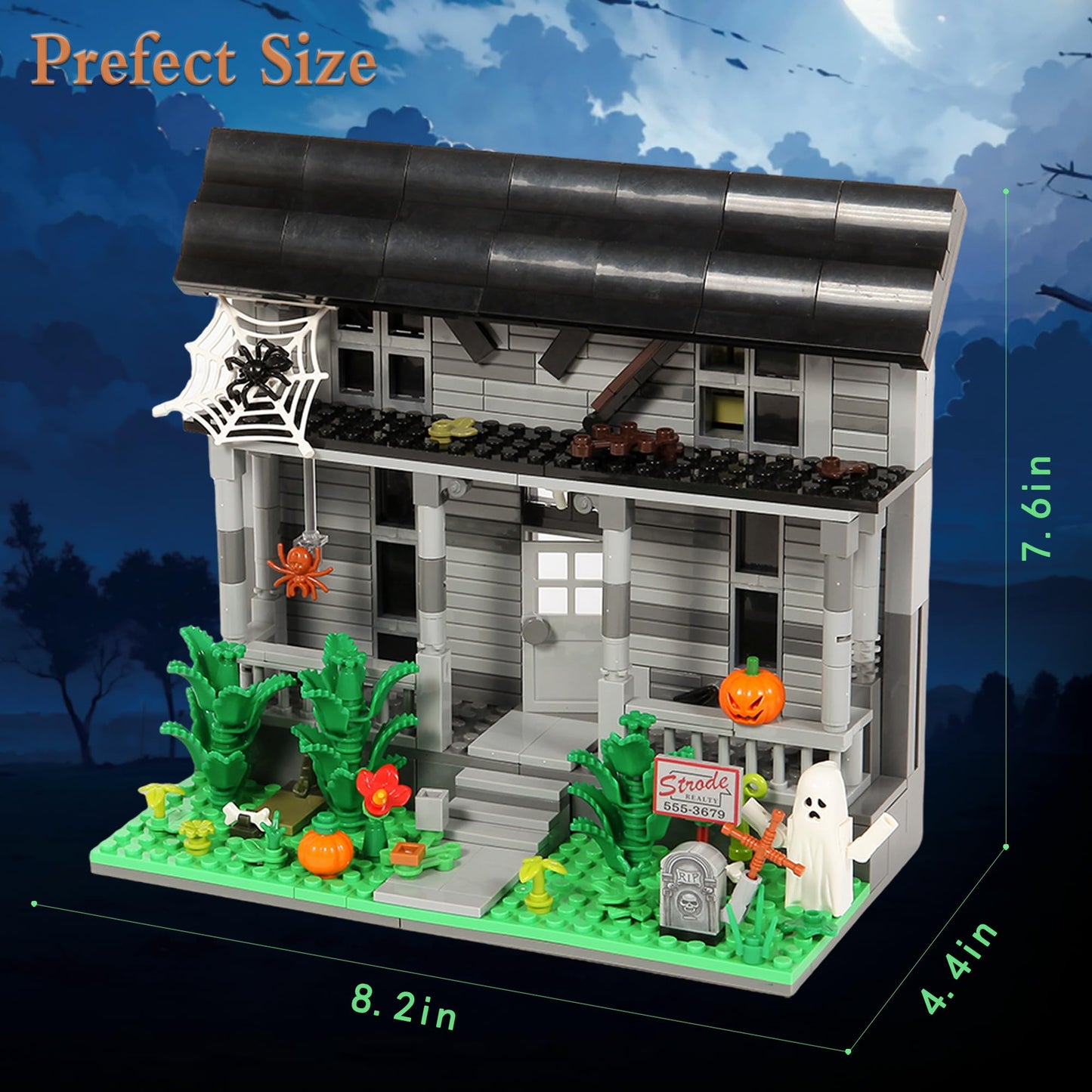 Spaciolo Halloween Movie Building Set – Horror House & Figure | LEGO-Compatible Collectible for Adults