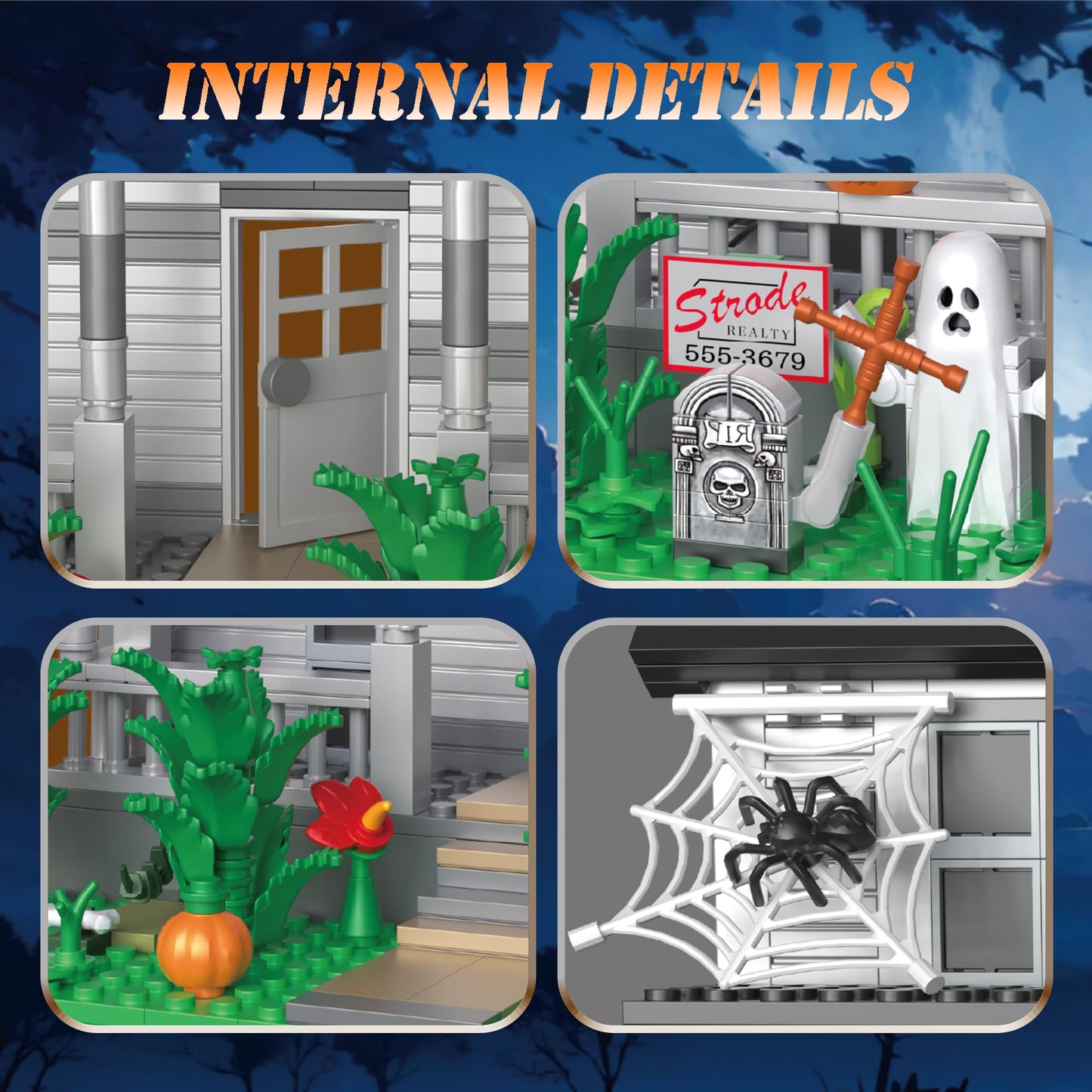 Spaciolo Halloween Movie Building Set – Horror House & Figure | LEGO-Compatible Collectible for Adults