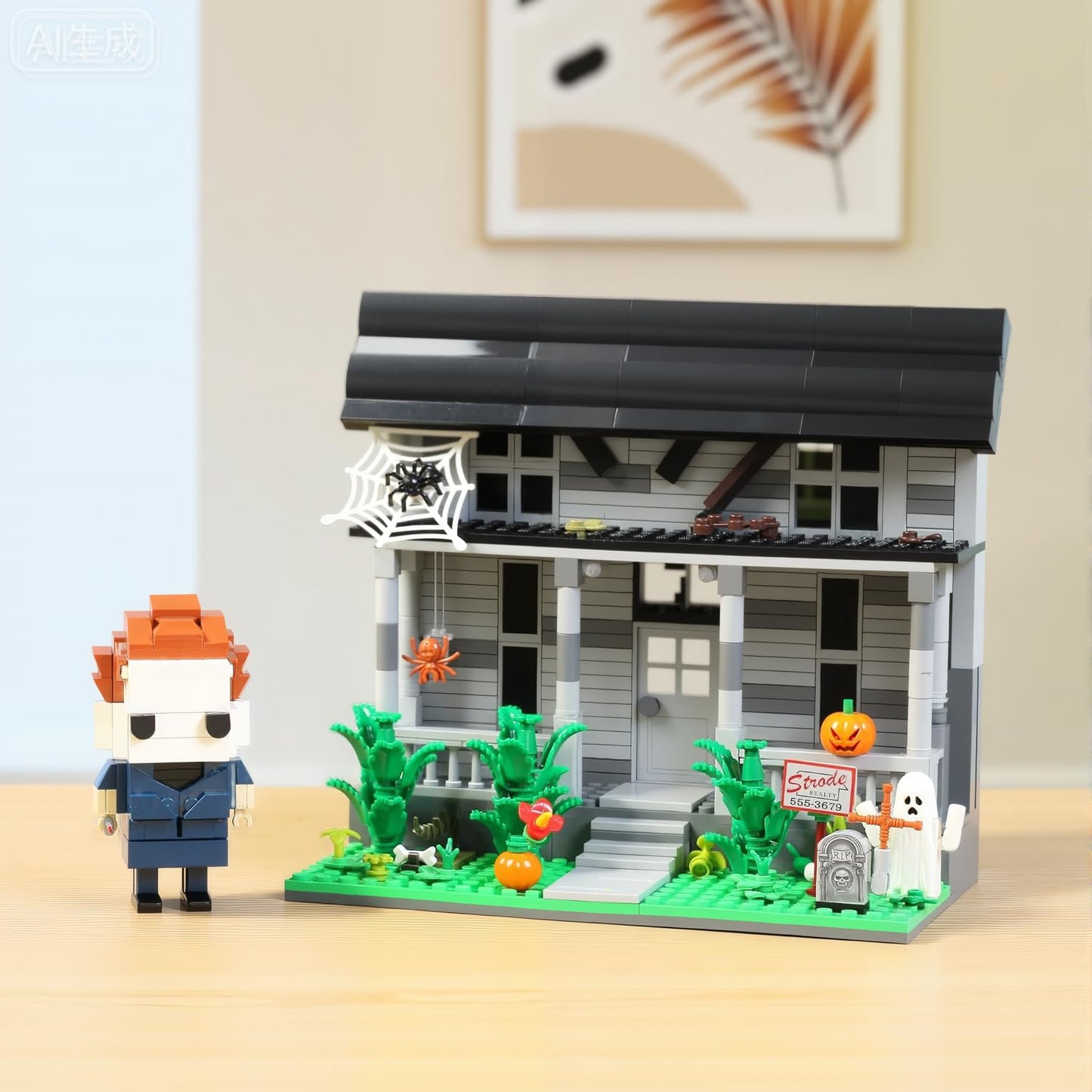 Spaciolo Halloween Movie Building Set – Horror House & Figure | LEGO-Compatible Collectible for Adults