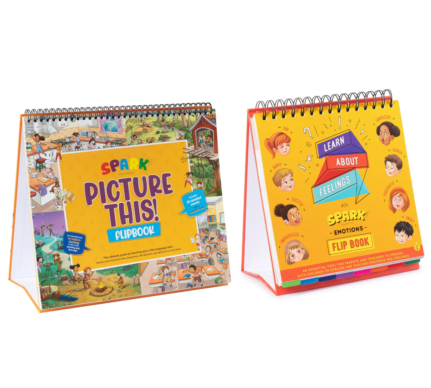 SPARK INNOVATIONS Picture Books & Emotion Cards – SEL Story Cards for Language & Social Skills