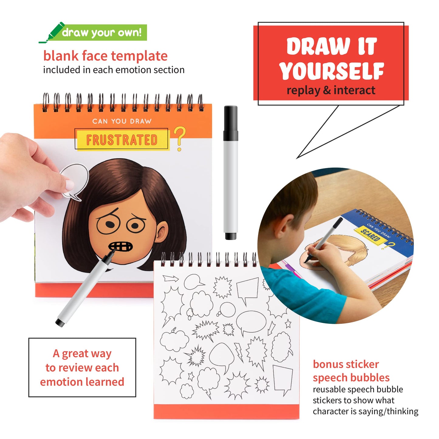 SPARK INNOVATIONS Picture Books & Emotion Cards – SEL Story Cards for Language & Social Skills