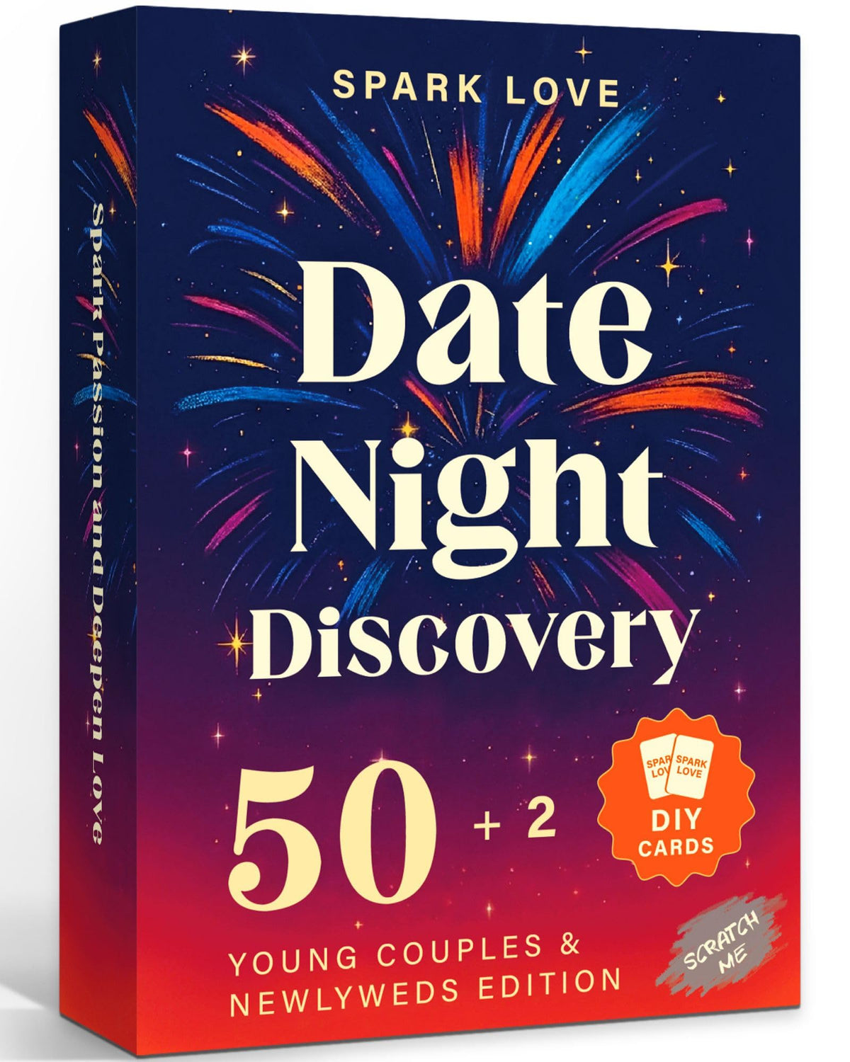 Sparklove Valentines Day Scratch-Off Date Cards – 50 Fun Ideas for Him & Her | Young Couples & Newlyweds Edition
