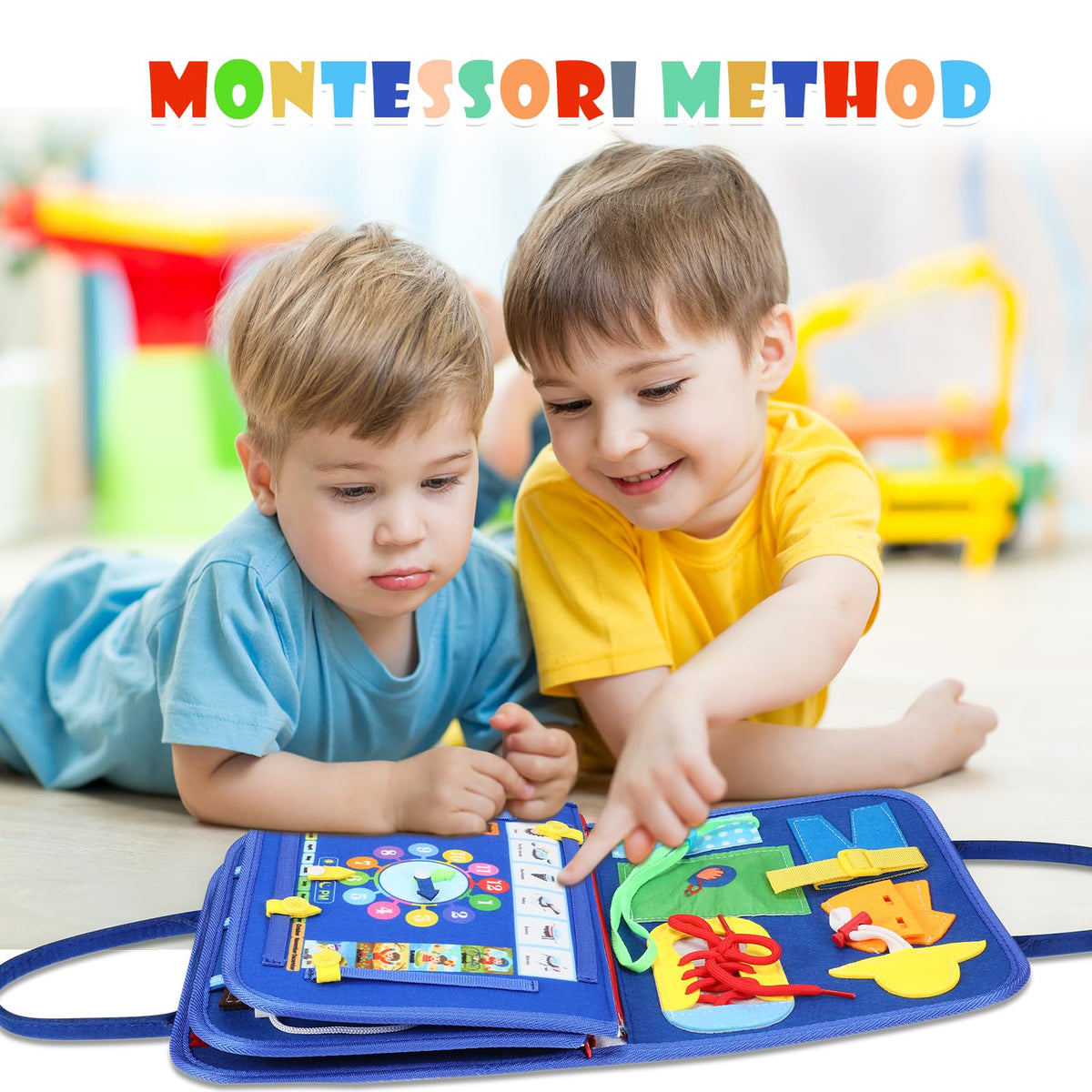 SparkShoots Busy Board Toddler – 27‑in‑1 Sensory Montessori Toys for Travel & Play