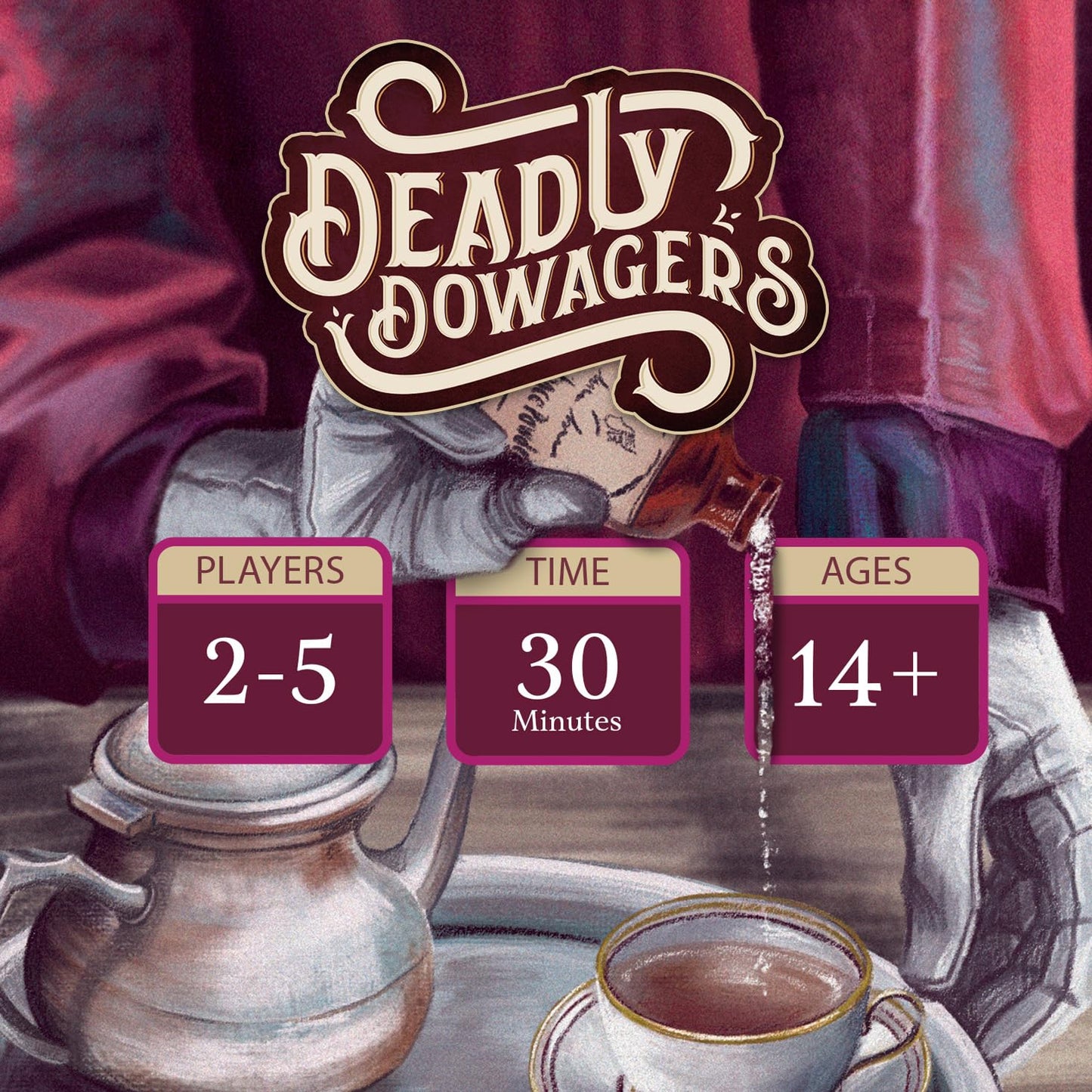 SparkWorks Deadly Dowagers Card Game – Victorian Strategy & Dark Comedy for 2–6 Players