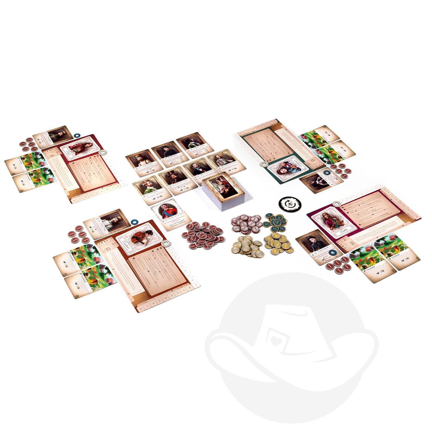 SparkWorks Deadly Dowagers Card Game – Victorian Strategy & Dark Comedy for 2–6 Players