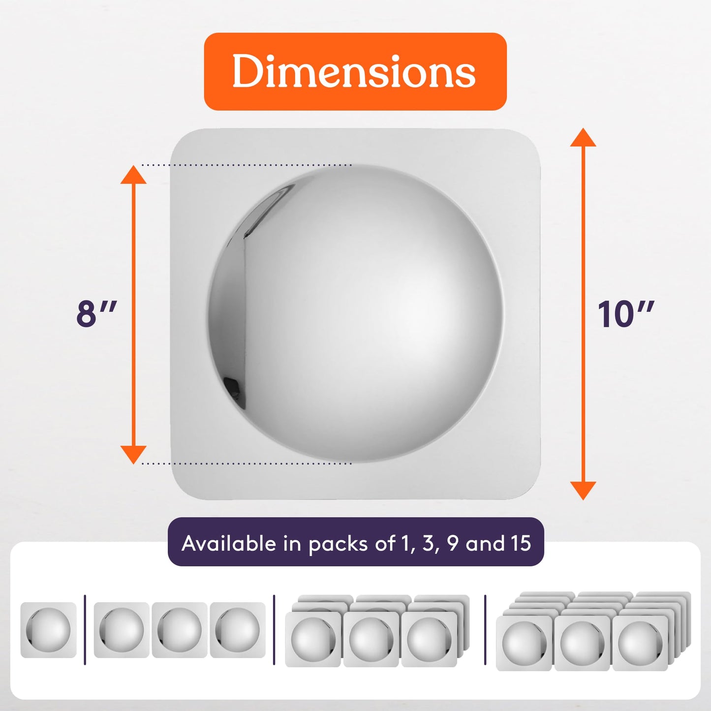 Special Supplies Sensory Bubble Wall Mirror – 9-Piece Interactive Acrylic Wall Decor & Sensory Toys for Kids