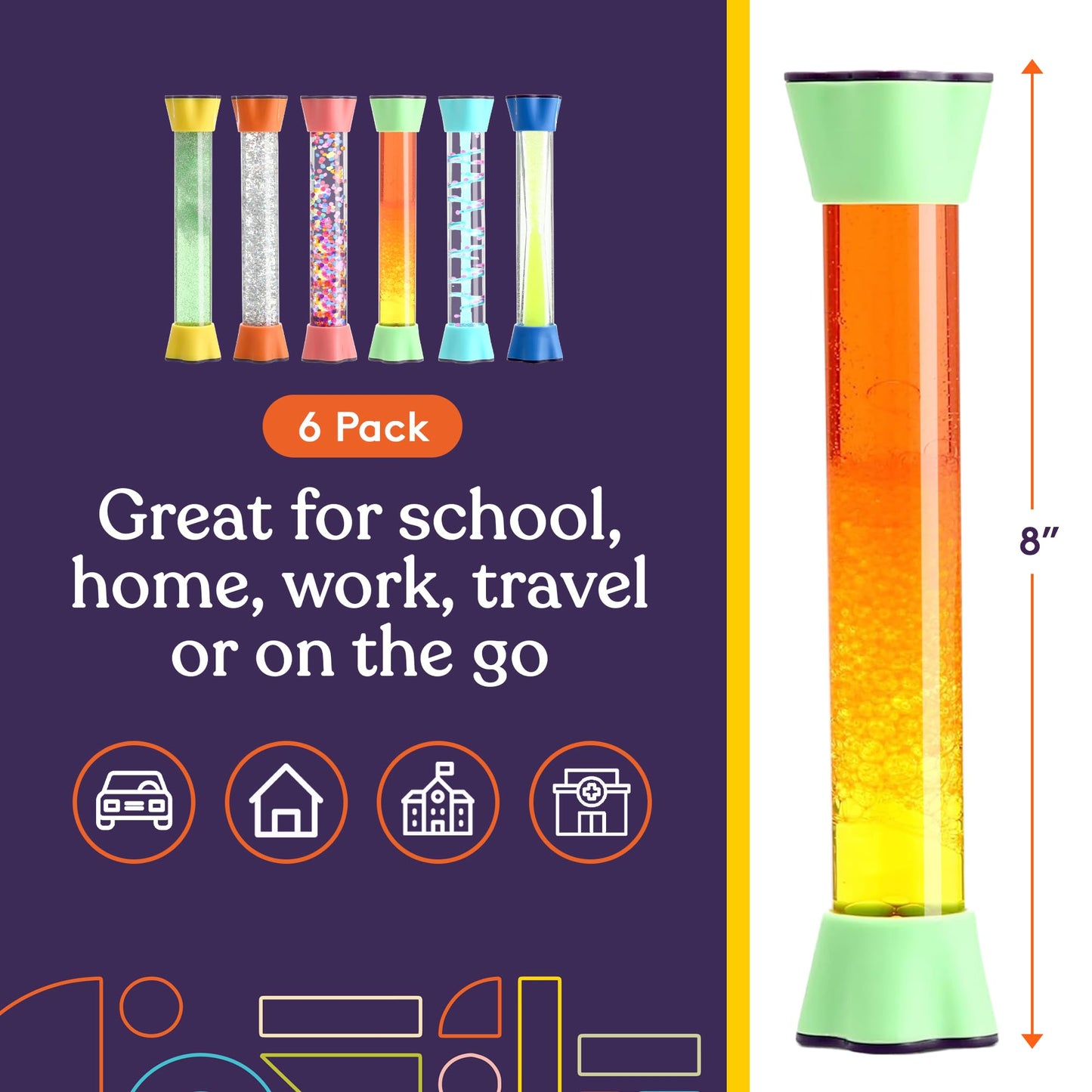 Special Supplies Liquid Motion Bubbler — Colorful Hourglass Timer with Droplet Movement