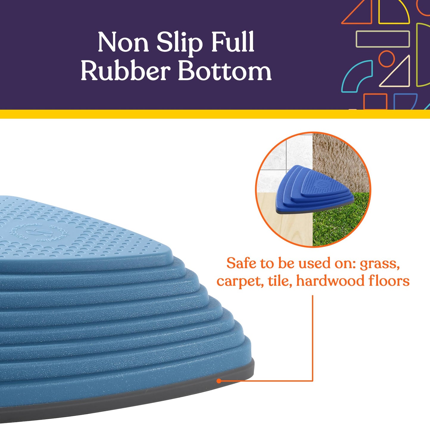 Special Supplies Ocean 10 Stepping Stones for Kids — Indoor & Outdoor Balance Blocks