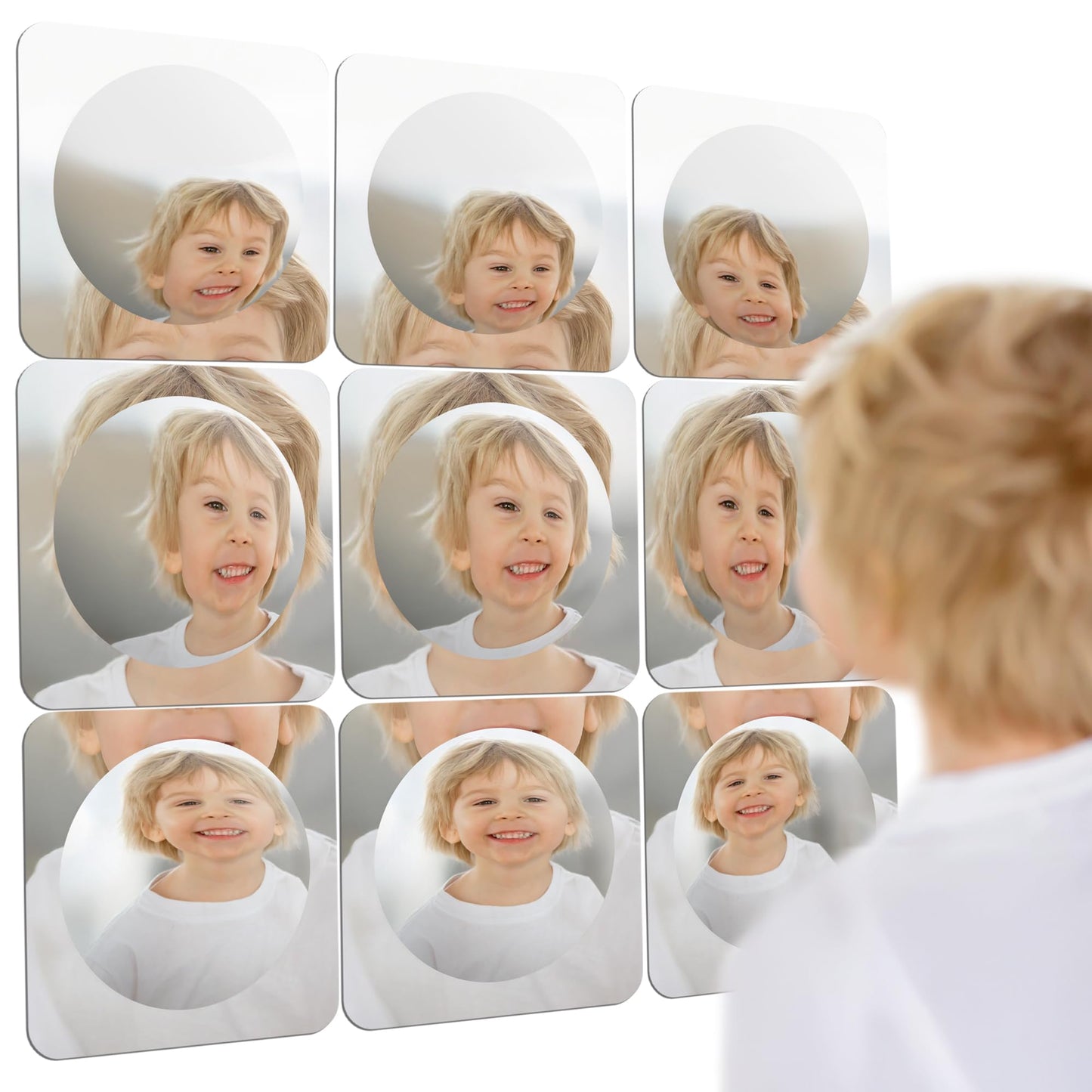 Special Supplies Sensory Bubble Wall Mirror – 9-Piece Interactive Acrylic Wall Decor & Sensory Toys for Kids