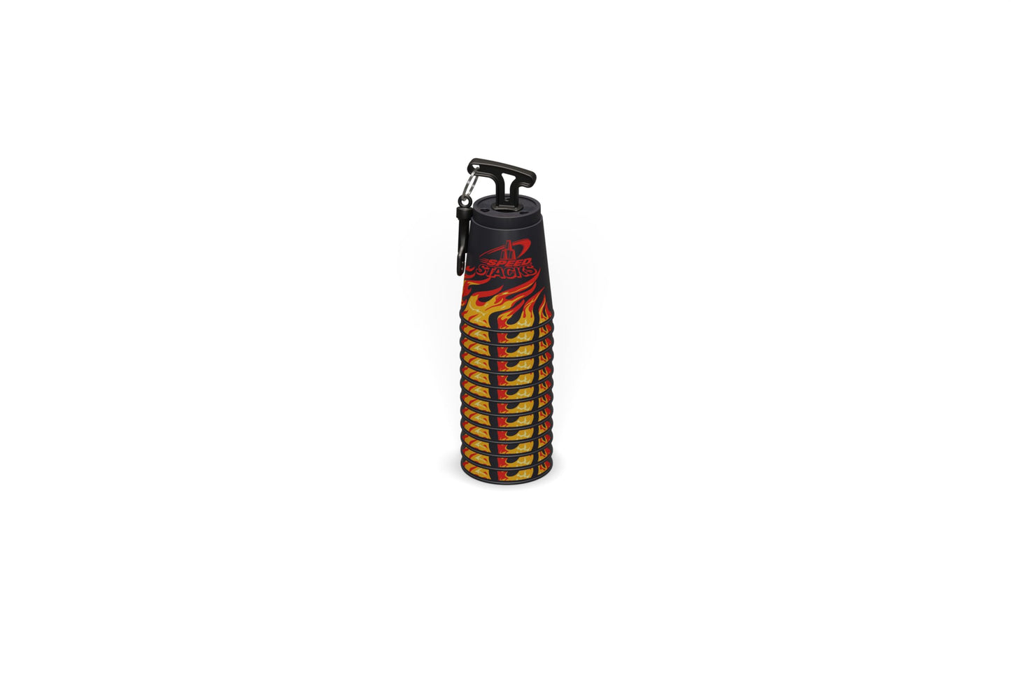 Speed Stacks Competitor - Black Flame: 12-Cup Kit with Holding-Stem, GX Timer & Mat for Sport Stacking