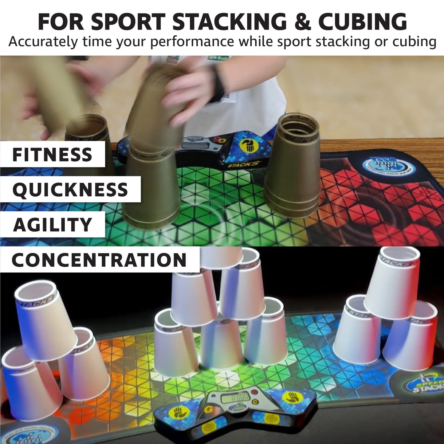 Speed Stacks G5 StackMat (Timer + Mat) – 0.001s Precision, Batteries Included, Endorsed by WSSA & WCA