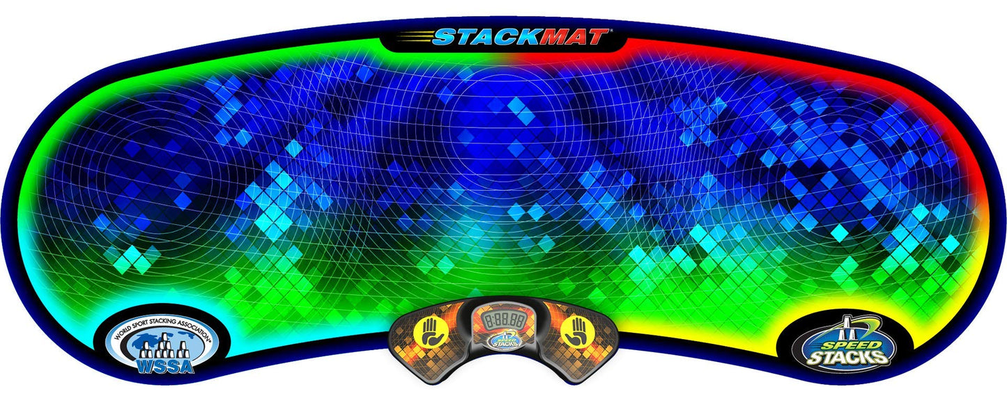 Speed Stacks Neon Green 12-Cup Sport Stacking Kit with GX Timer | WSSA Approved