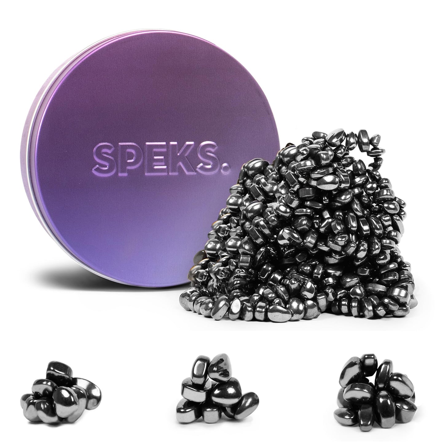 Speks Original Crags Ferrite Putty | 500+ Ferrite Stones in a Tin | Fidget Toy for Stress Relief, Sensory Desk Toy for Adults & Teens 14+ | Vitality, Medium