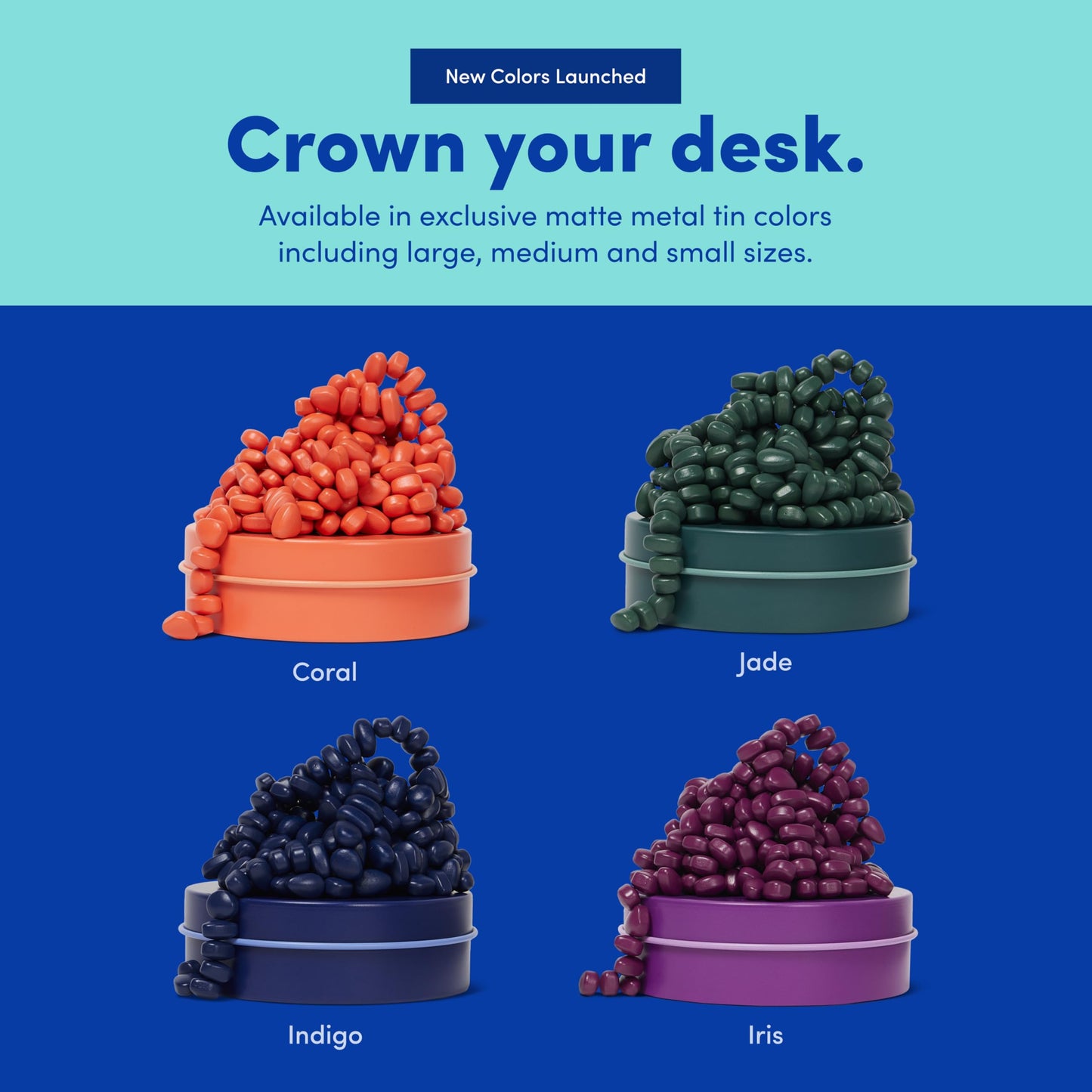Speks Crags Ferrite Putty – 500+ Stones in Tin | Indigo Desk Fidget Toy