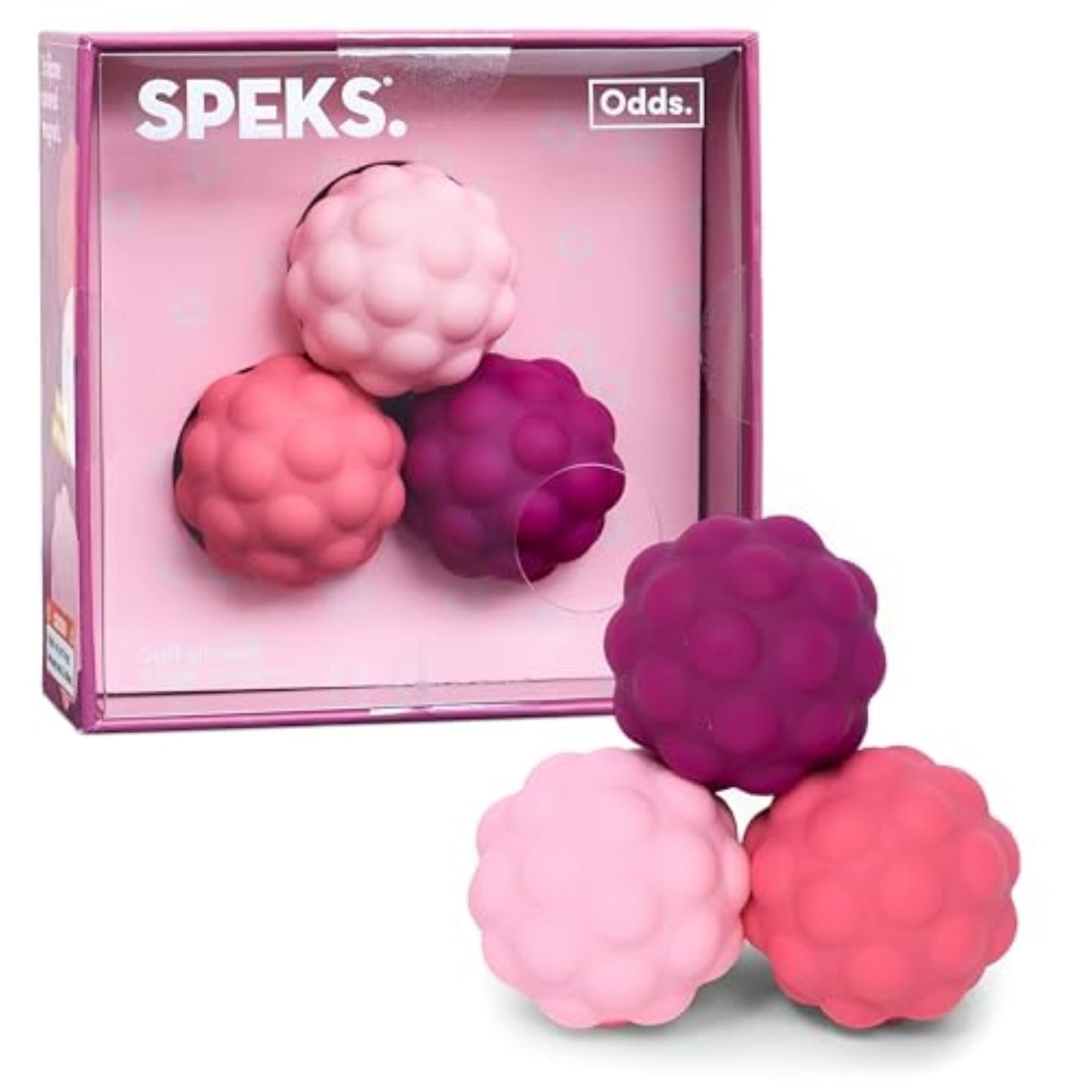 Speks Odds Soft Silicone Fidget Magnets | Silent Stress Relief Toys for Adults & Teens 14+ | Purple