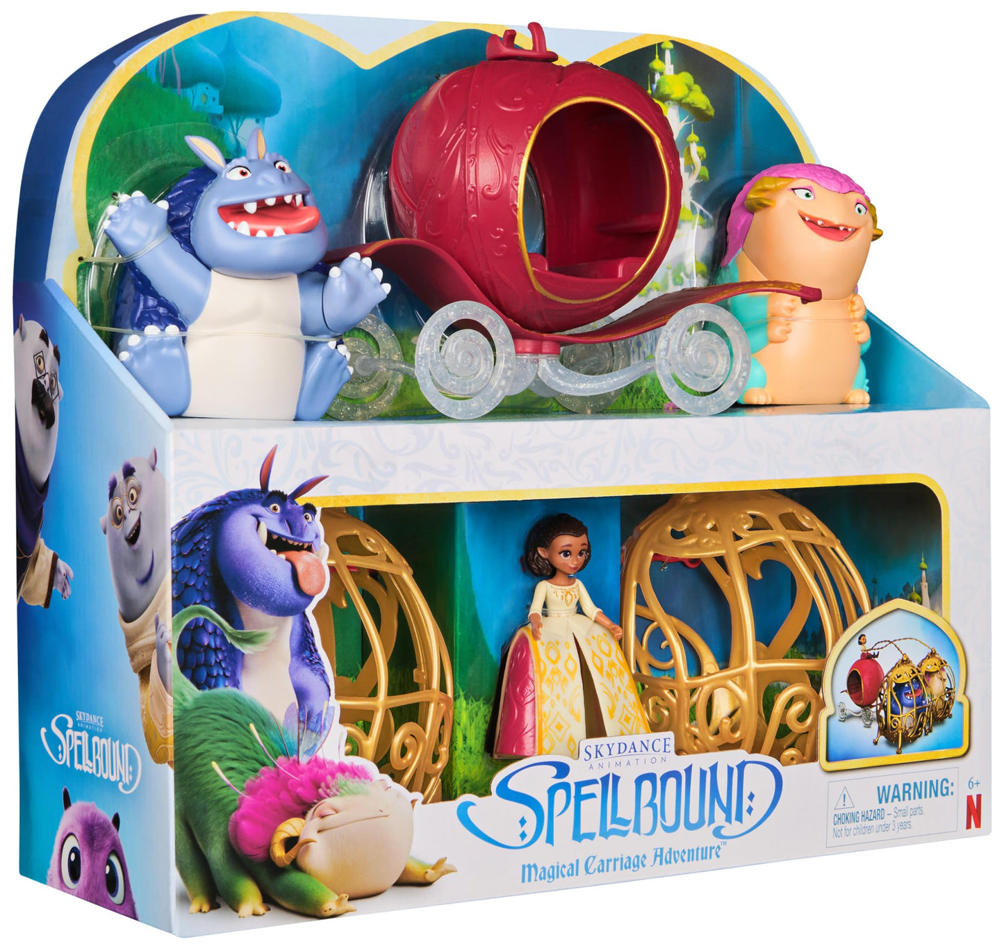 Spellbound Magical Carriage Adventure Set - Ellian & Monster Figures