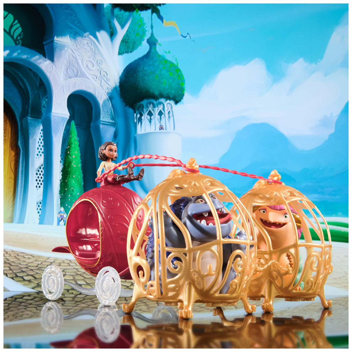Spellbound Magical Carriage Adventure Set - Ellian & Monster Figures