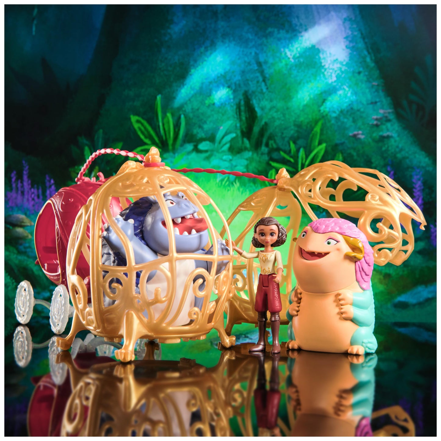 Spellbound Magical Carriage Adventure Set - Ellian & Monster Figures
