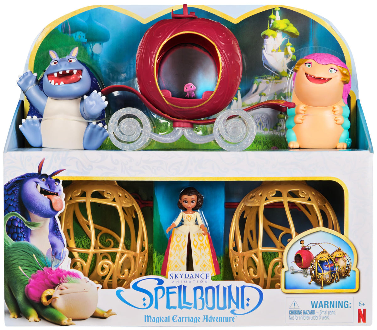 Spellbound Magical Carriage Adventure Set - Ellian & Monster Figures