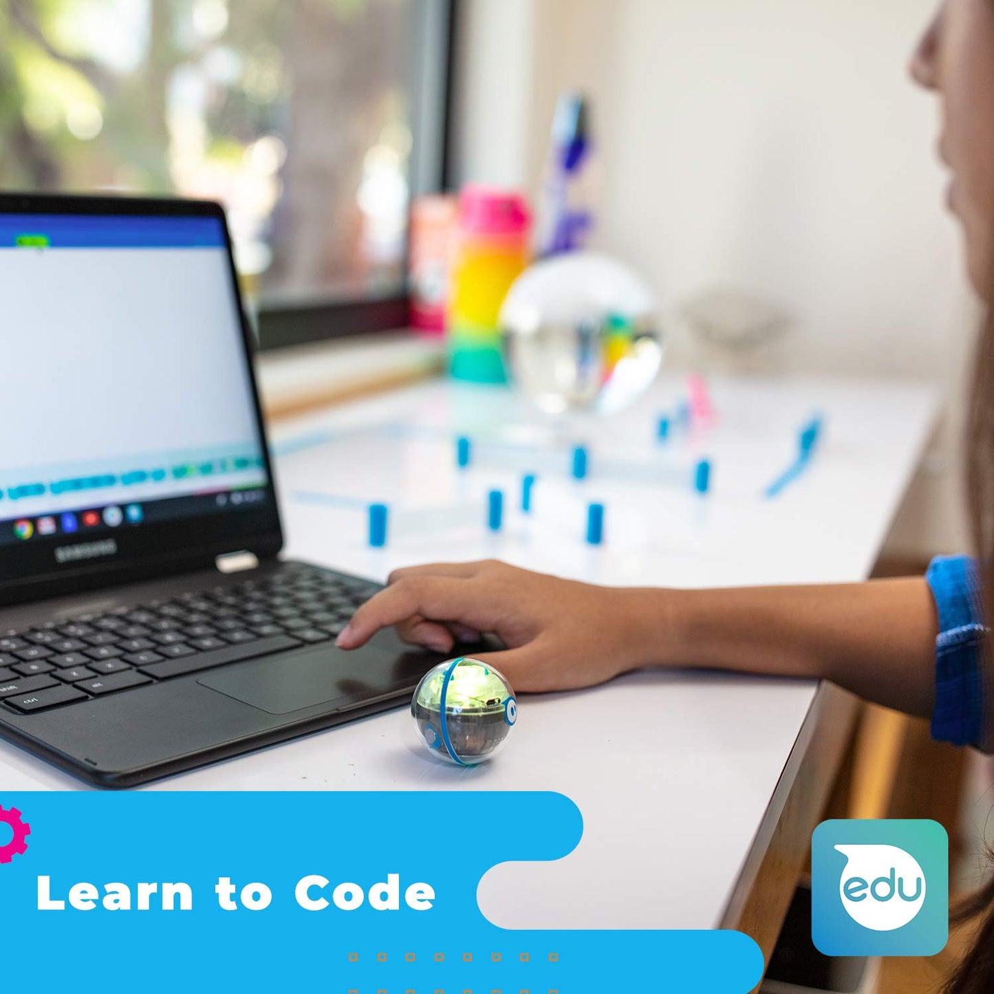 Sphero Mini Activity Kit — App-Enabled Coding Robot with 55-Piece Construction Set & Activity Cards, Bluetooth Connectivity, for Ages 8+