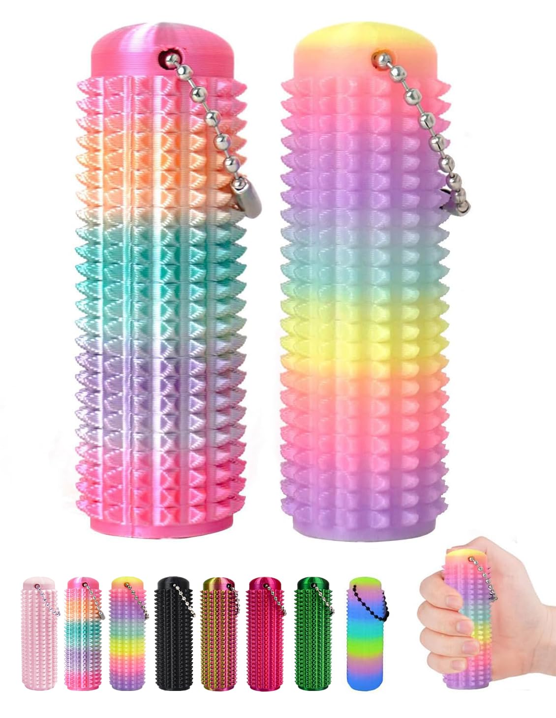 Little Ouchies Pain Fidget Toys for Adults by Spicssa | Spiky Sensory Relief Keychain