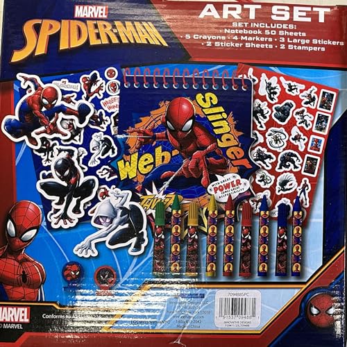 Spider-Man Creative Complete Art Kit – Coloring, Painting & Drawing Supplies
