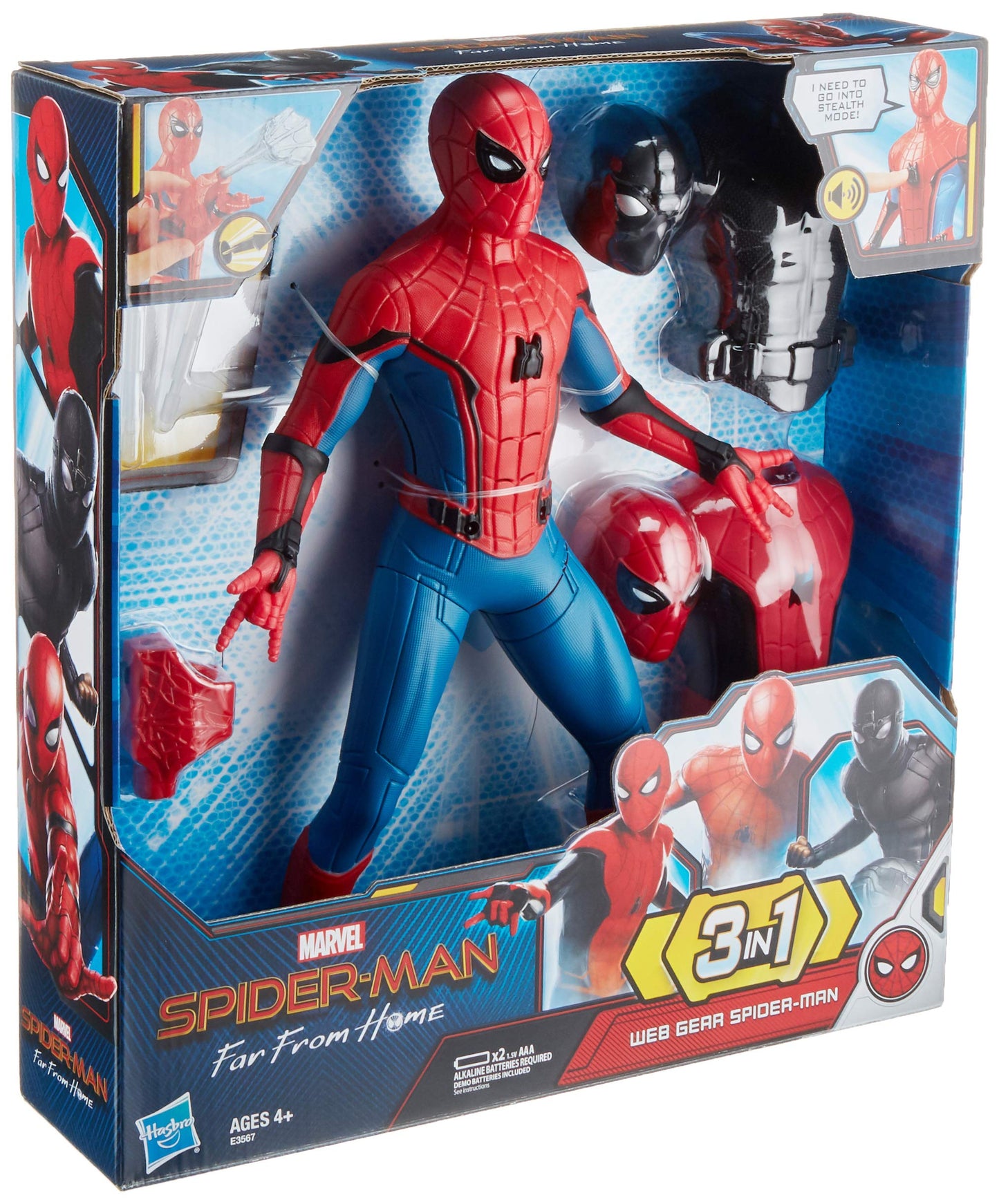 Spider-Man Far From Home Deluxe 13-Inch Web Gear Action Figure