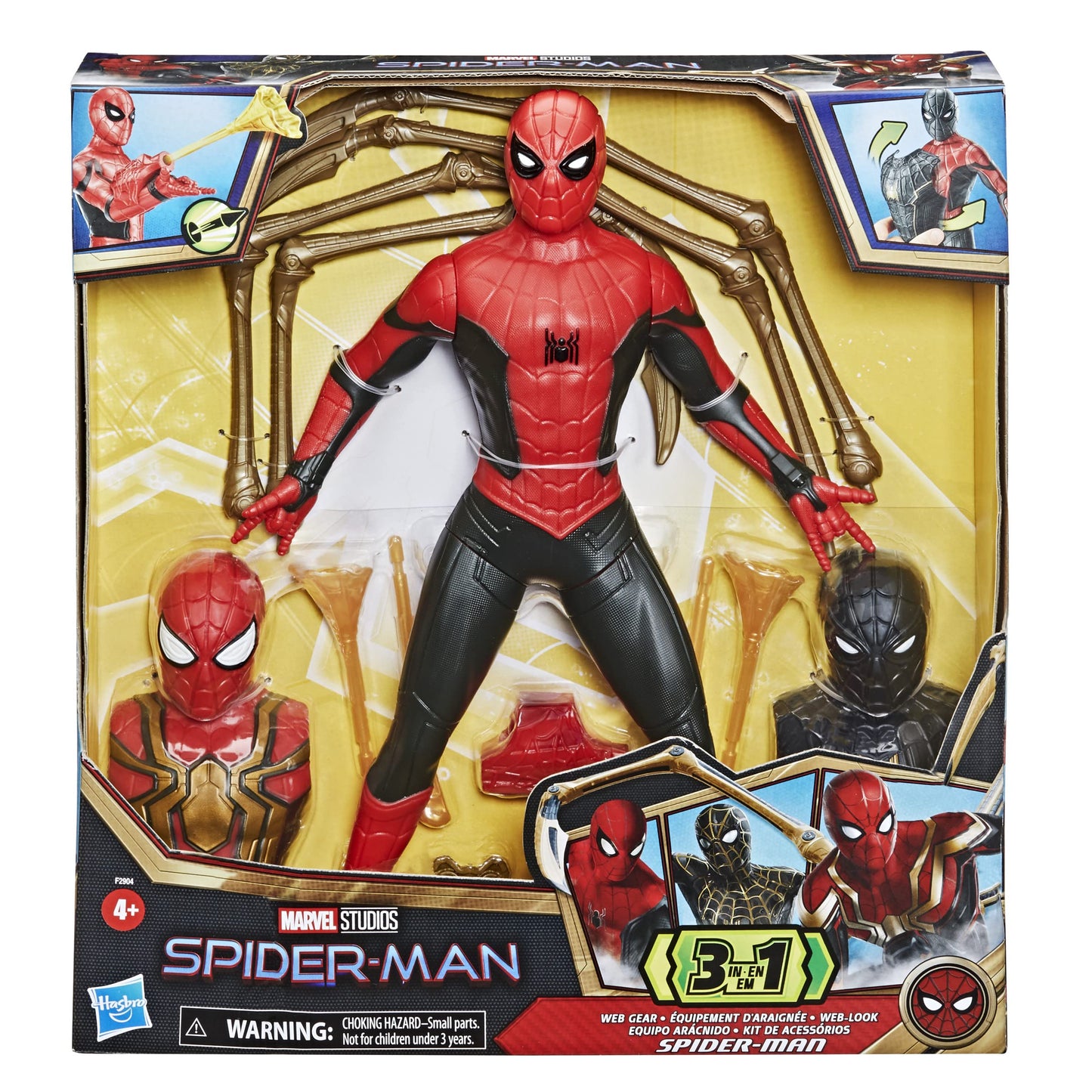 Spider-Man No Way Home Deluxe 13-Inch Action Figure – Sound FX, Suit Upgrades & Web Blaster