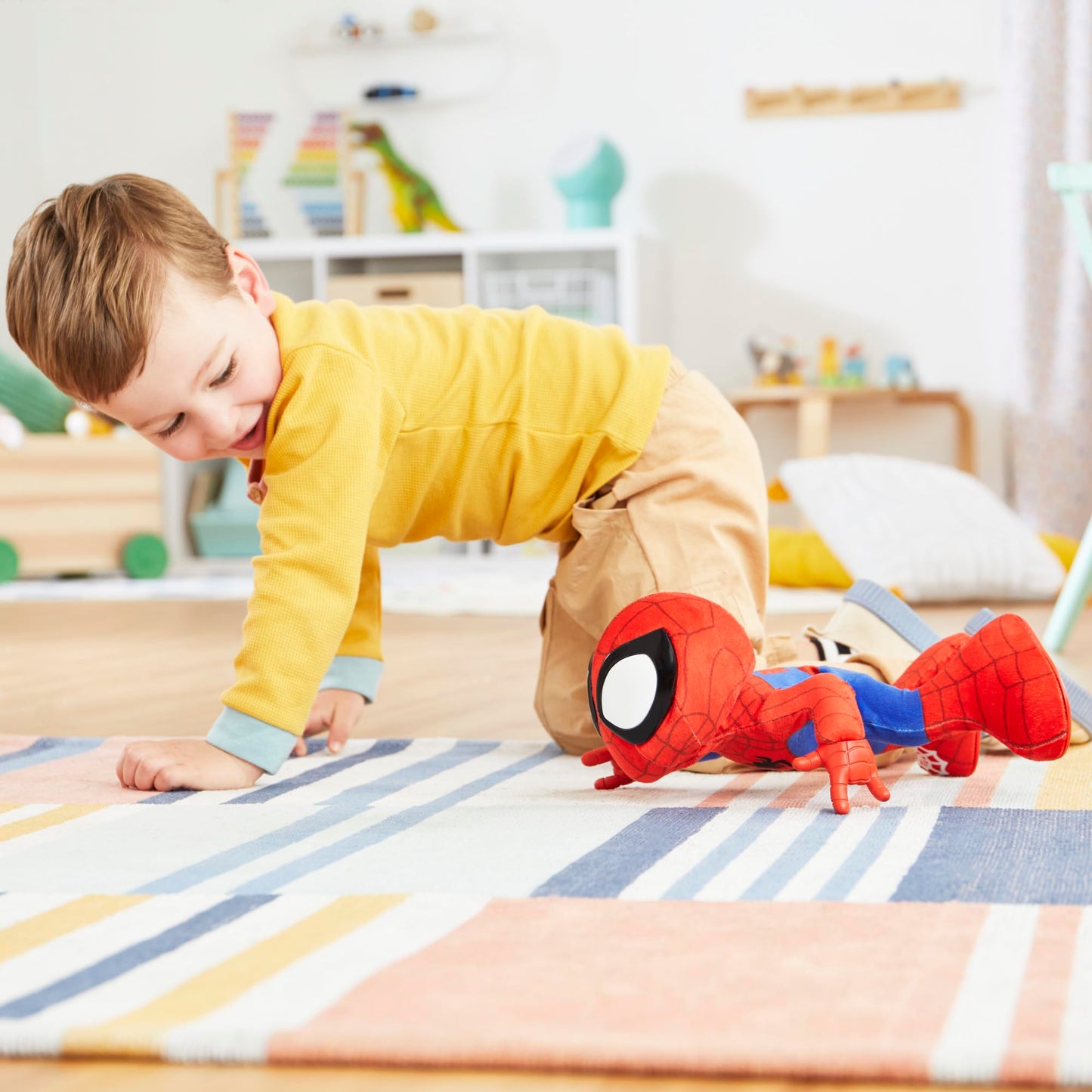 Spidey and His Amazing Friends Dance 'N Crawl Spidey – Interactive Plush Toy for Kids 3+
