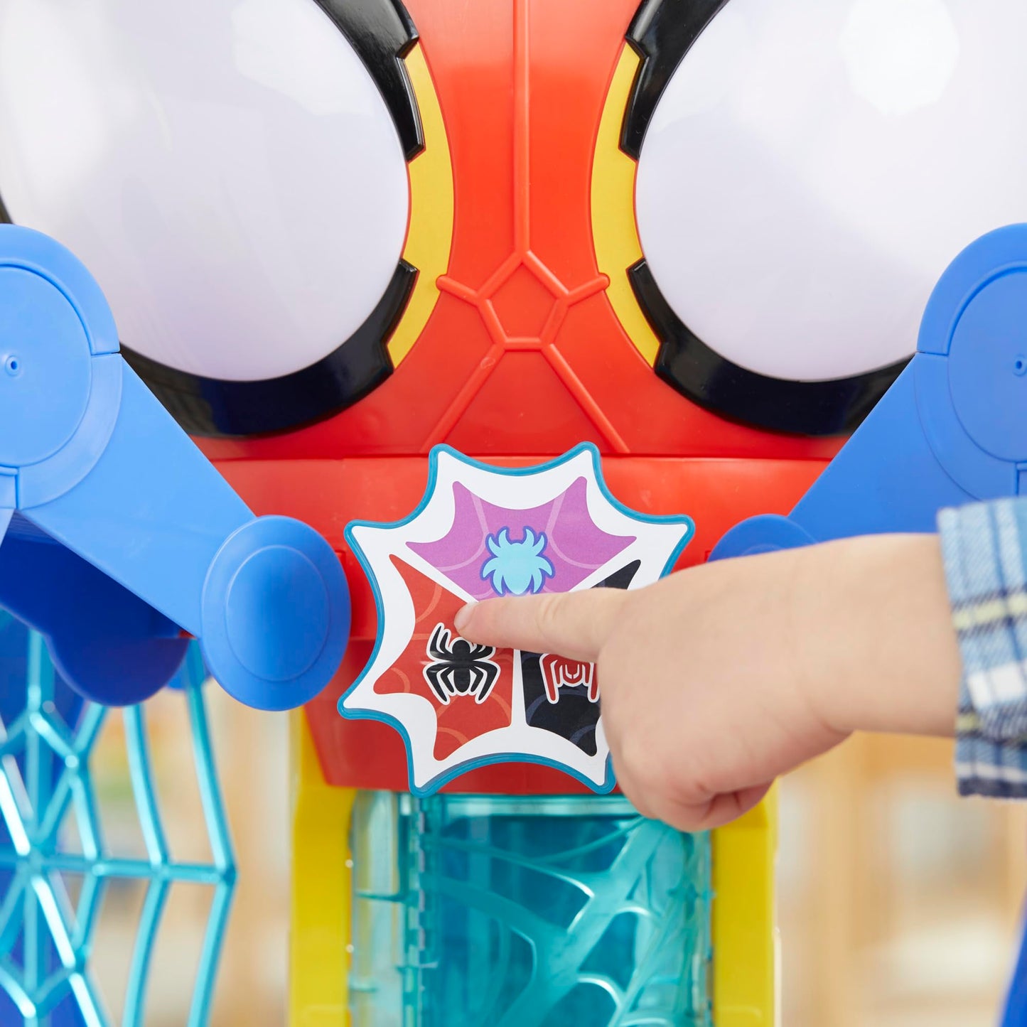 Spidey and His Amazing Friends Web-Spinners Web-Quarters Playset with Lights, Action Figure & Vehicle | Ages 3+
