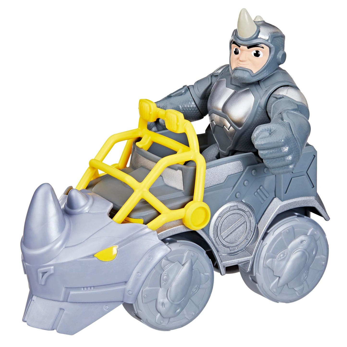 Spidey and His Amazing Friends Rhino Wrecker Toy Set – 4-Inch Figure & Vehicle for Kids 3+