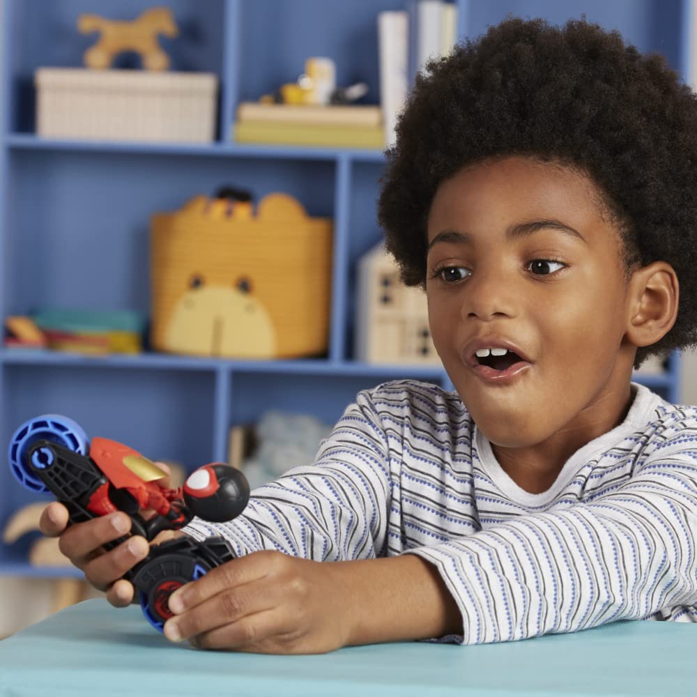 Spidey and His Amazing Friends Miles Morales Action Figure with Motorcycle | Preschool Toy Ages 3+