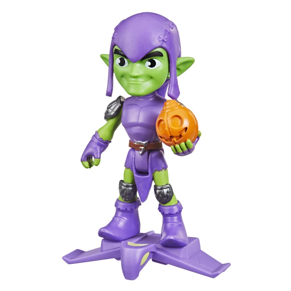 Spidey and his Amazing Friends Green Goblin 4-Inch Poseable Hero Figure with Glider