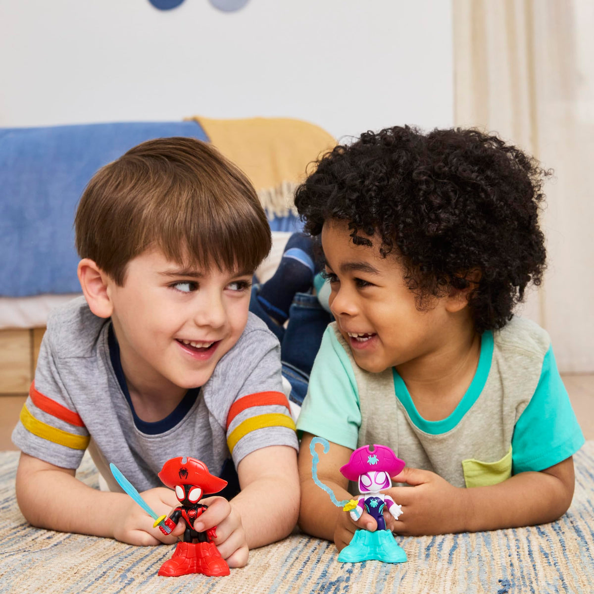 Spidey and HIS Amazing Friends Water-Webs Pirate Miles Spin Morales & Pirate Ghost-Spider Action Figures | Ages 3+