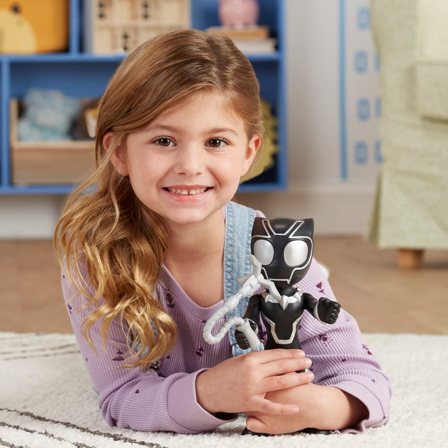 Hasbro Saf Supersize Hero Black Panther – Spidey and his Amazing Friends Action Figure