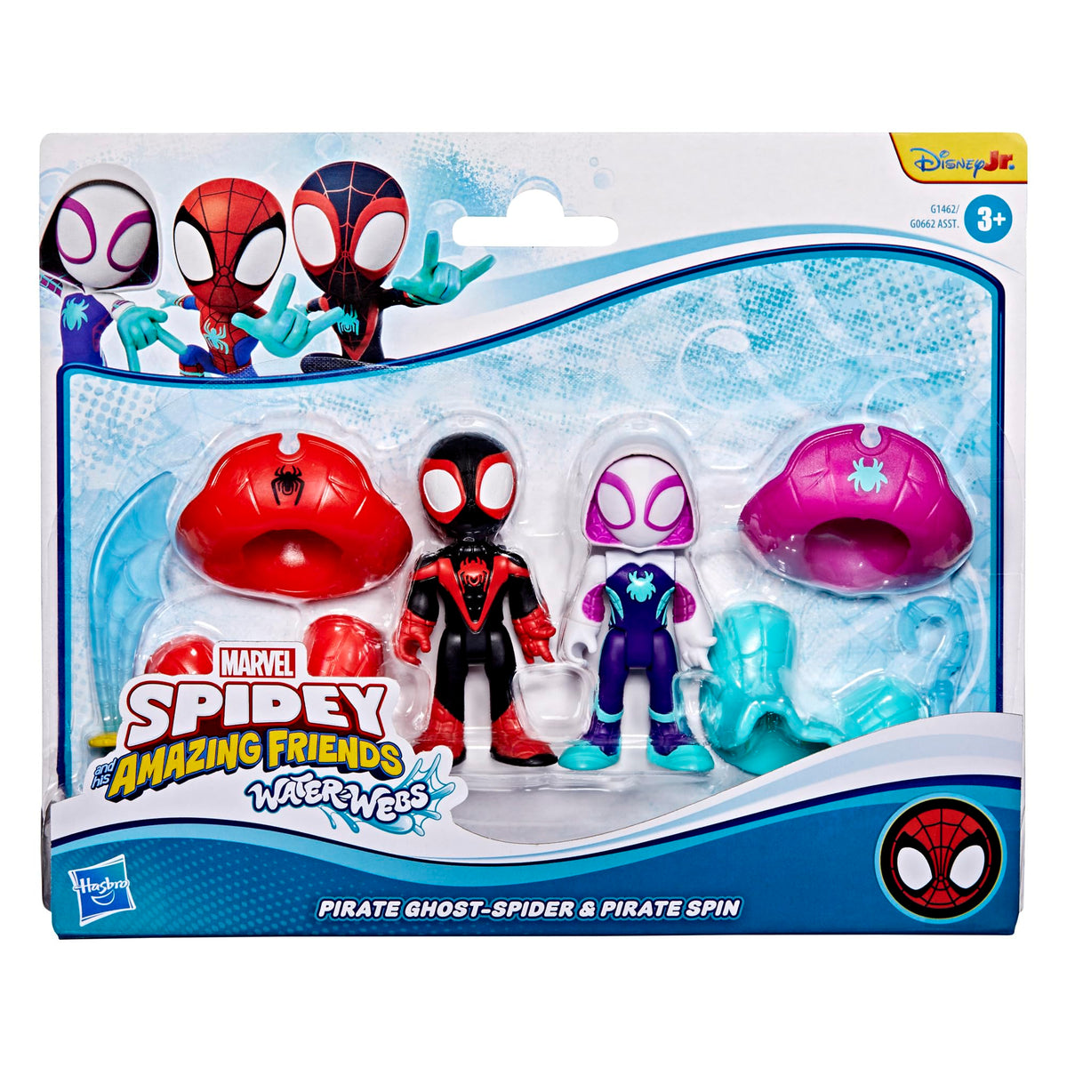 Spidey and HIS Amazing Friends Water-Webs Pirate Miles Spin Morales & Pirate Ghost-Spider Action Figures | Ages 3+