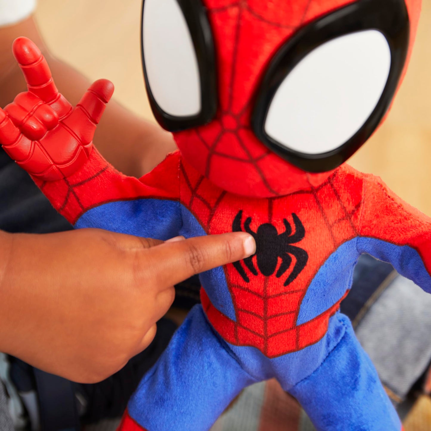 Spidey and His Amazing Friends Dance 'N Crawl Spidey – Interactive Plush Toy for Kids 3+