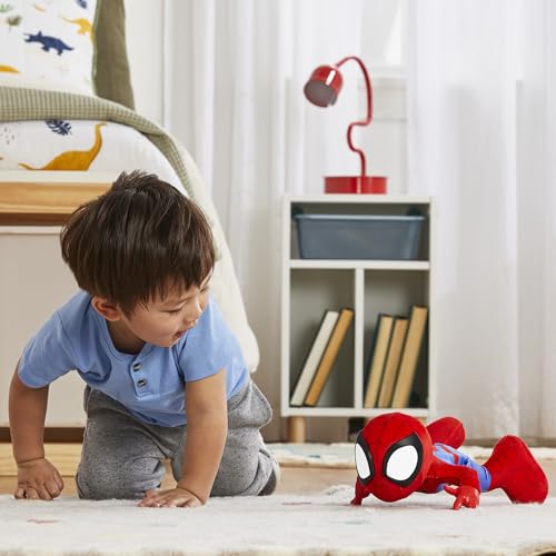 Spidey and His Amazing Friends Dance 'N Crawl Spidey – Interactive Plush Toy for Kids 3+