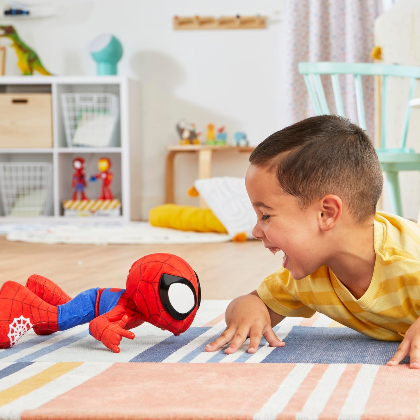 Spidey and His Amazing Friends Dance 'N Crawl Spidey – Interactive Plush Toy for Kids 3+