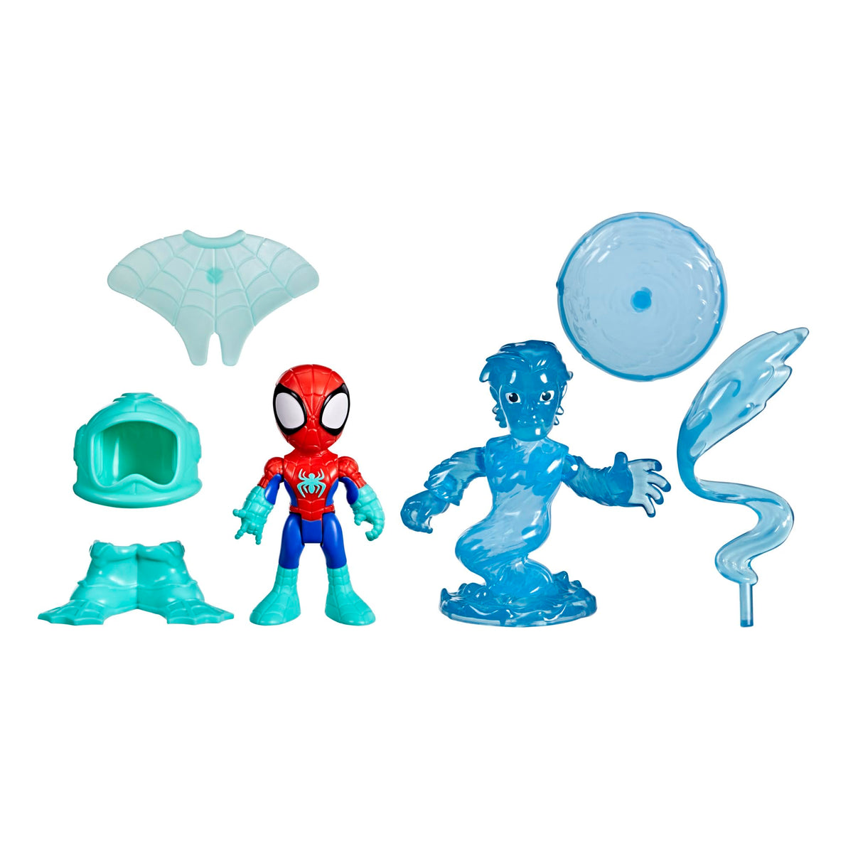 Spidey and His Amazing Friends Water-Webs Spidey & Hydro-Man 3-Inch Figures